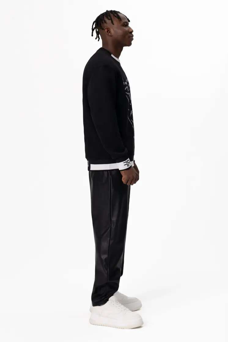 Crystal-Encrusted Unisex Sweatshirt