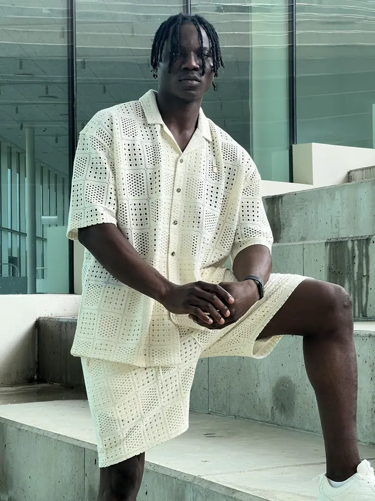 Textured Shirt – Cream
