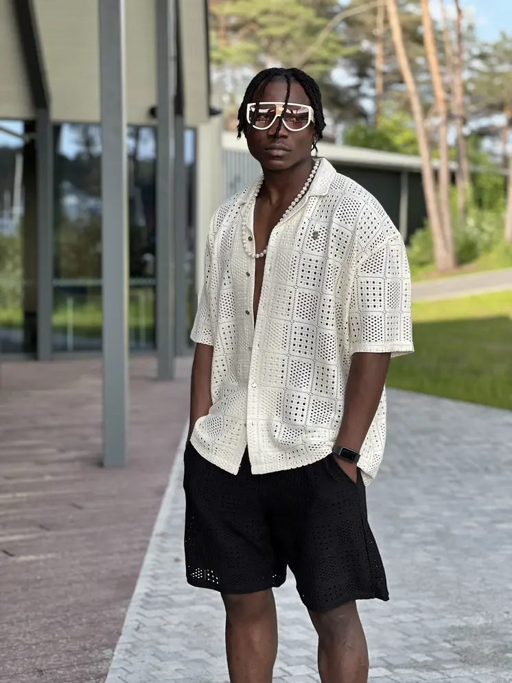 Textured Shirt – Cream