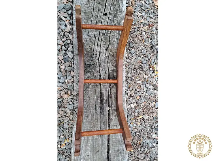 Hamac pour chat écru/gris perlé + support en bois