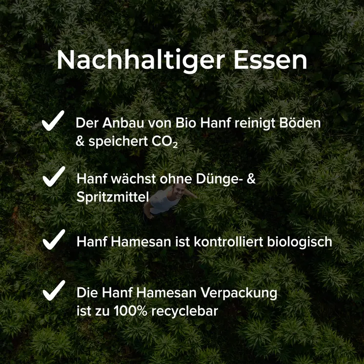 Bio Hanf Hamesan – vegane Streukäse-Alternative