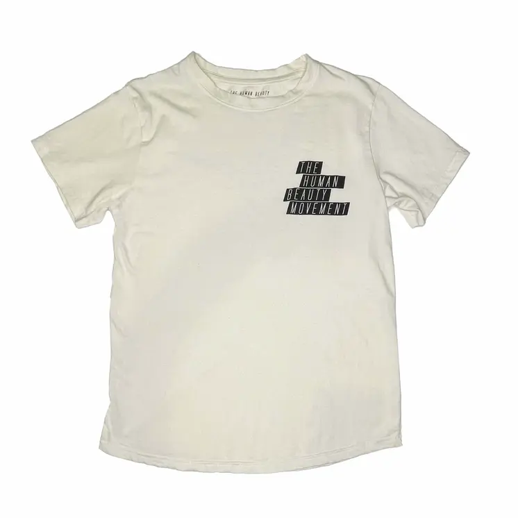 The HBM Logo Tee, Unbleached White