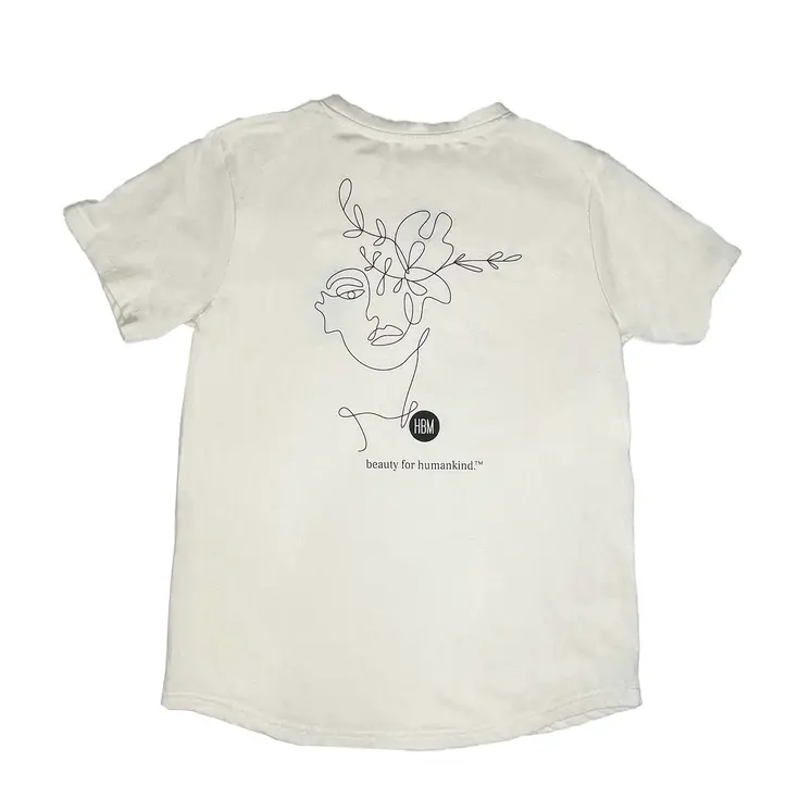 The HBM Logo Tee, Unbleached White