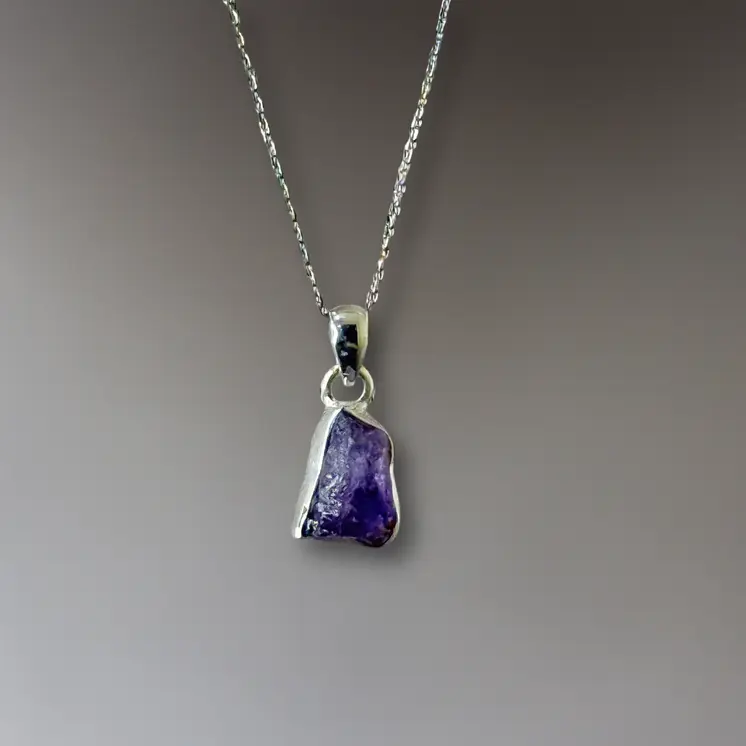 Freeform Gemstone Pendant Necklace
