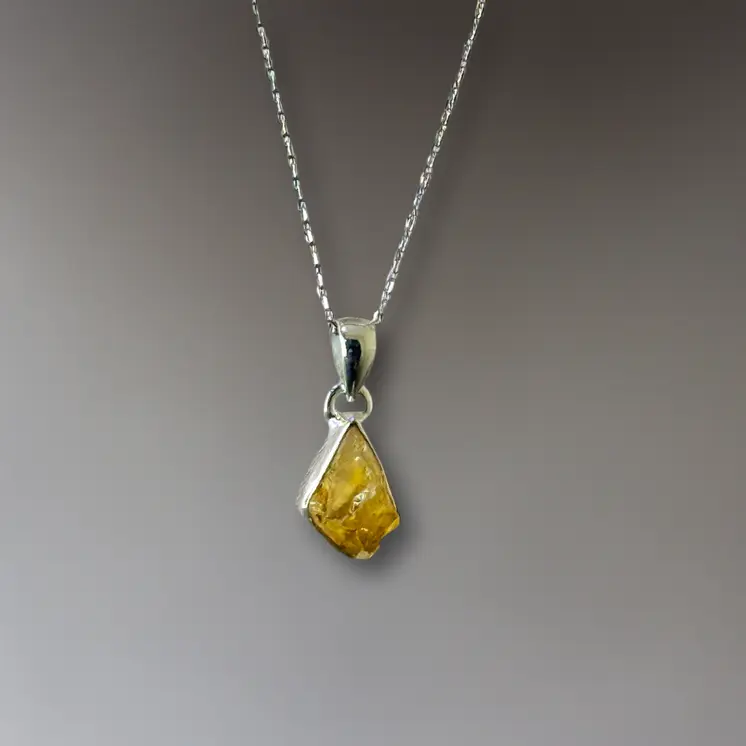 Freeform Gemstone Pendant Necklace