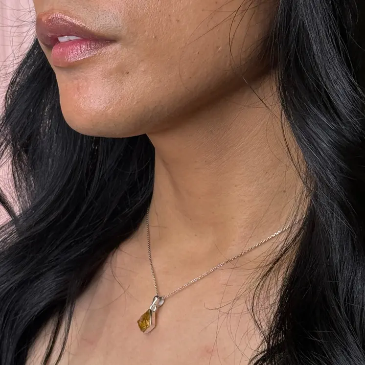Freeform Gemstone Pendant Necklace
