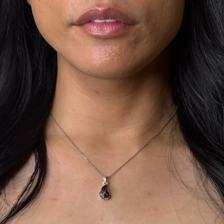Freeform Gemstone Pendant Necklace