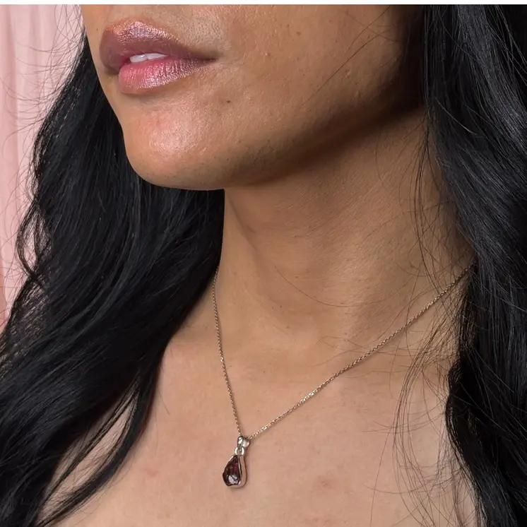 Freeform Gemstone Pendant Necklace