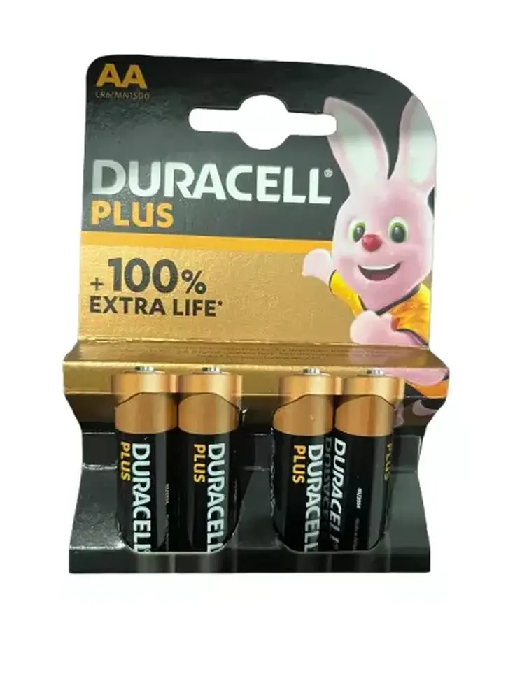 Duracell Plus 100% Alkaline Battery AA Size