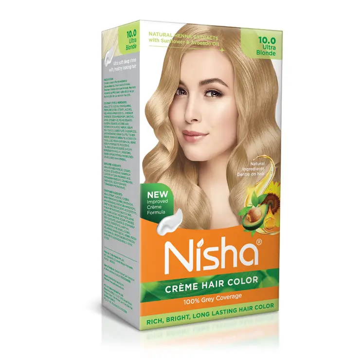 Nisha Creme Hair Color for Women and Men - Flame Red, 120gm, Long-lasting, 100% Grey Coverage Permanent Hair Colour