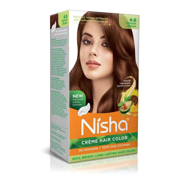 Nisha Creme Hair Color for Women and Men - Golden Blonde, 120gm, Long-lasting, 100% Grey Coverage Permanent Hair Colour