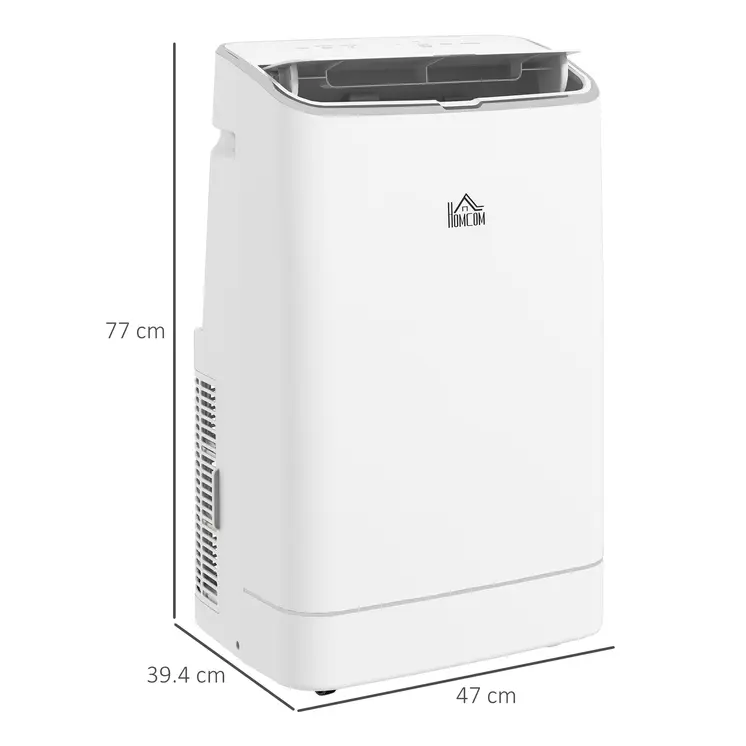 5-in-1 Portable AC Unit 14,000 BTU, with APP & Remote Control, Dehumidifier, Heater, Cooler, 24 Hour Timer, Self-evaporating System by HOMCOM