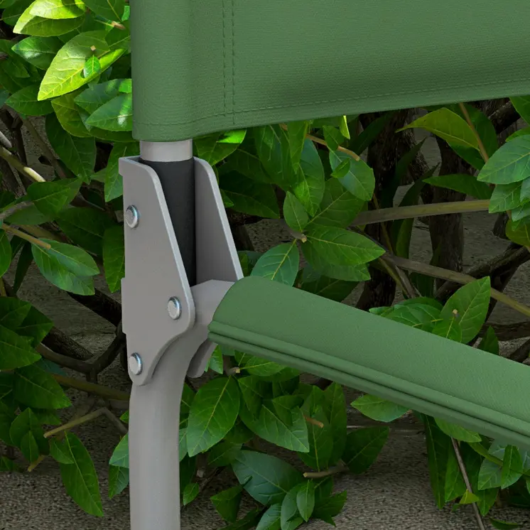Folding Director's Chair, Portable Camping Chair with Side Table, Durable Outdoor Seating, Green | Outsunny