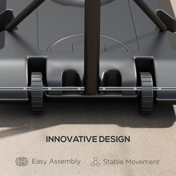Adjustable Basketball Stand Net System, with Wheels, Enlarged Base, PE, Backboard, 179-209cm | SPORTNOW