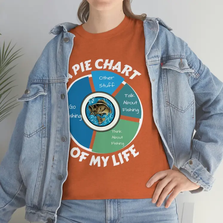 A PIE CHART OF MY LIFE - Unisex Heavy Cotton Tee