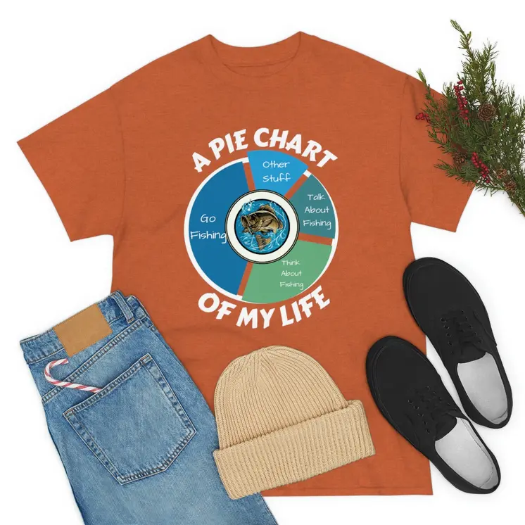 A PIE CHART OF MY LIFE - Unisex Heavy Cotton Tee