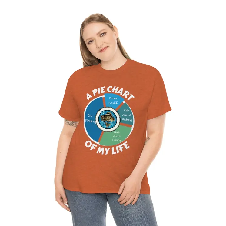 A PIE CHART OF MY LIFE - Unisex Heavy Cotton Tee
