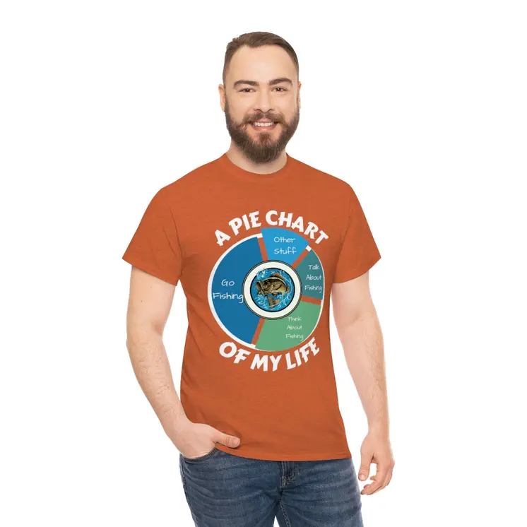 A PIE CHART OF MY LIFE - Unisex Heavy Cotton Tee