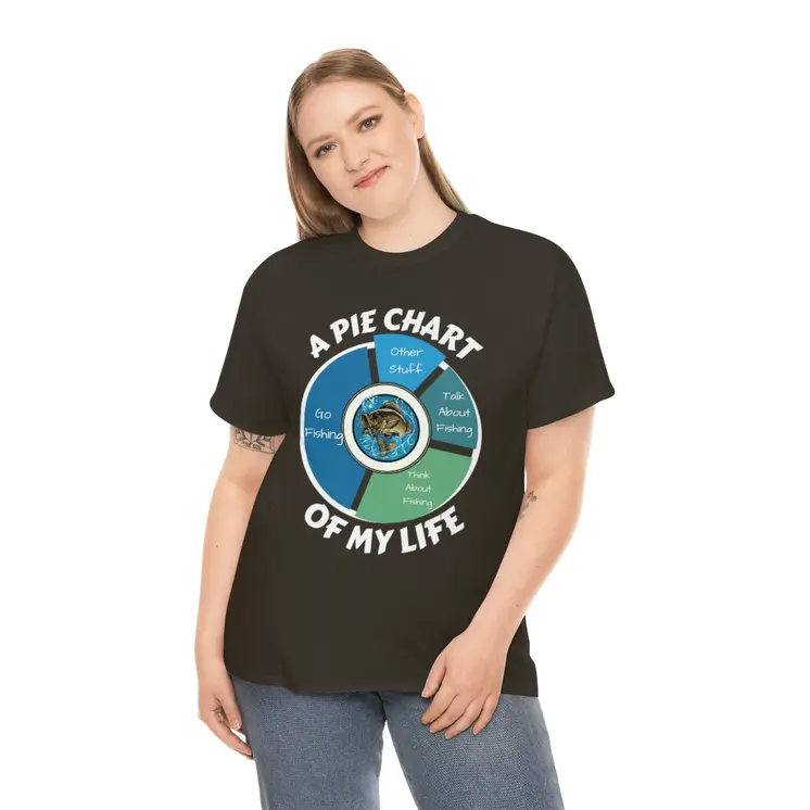 A PIE CHART OF MY LIFE - Unisex Heavy Cotton Tee