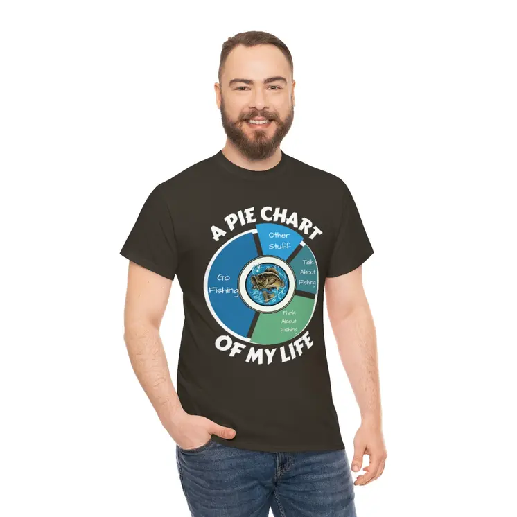 A PIE CHART OF MY LIFE - Unisex Heavy Cotton Tee
