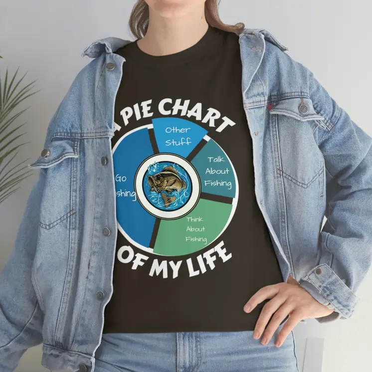 A PIE CHART OF MY LIFE - Unisex Heavy Cotton Tee