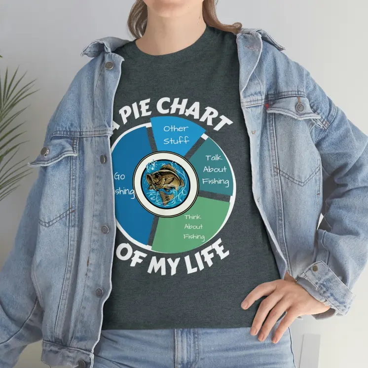 A PIE CHART OF MY LIFE - Unisex Heavy Cotton Tee