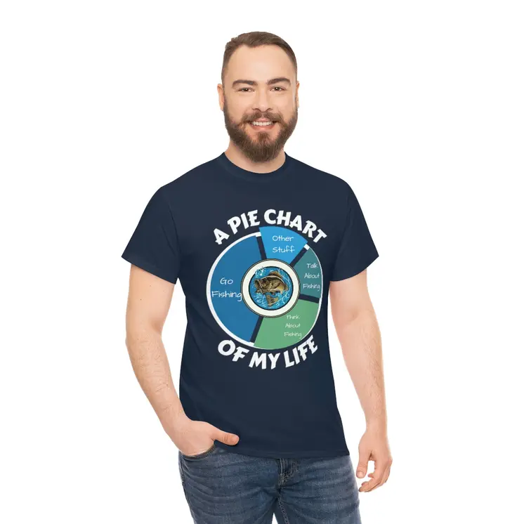 A PIE CHART OF MY LIFE - Unisex Heavy Cotton Tee