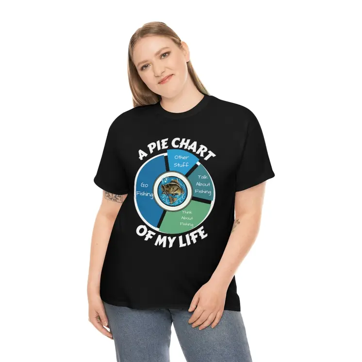 A PIE CHART OF MY LIFE - Unisex Heavy Cotton Tee