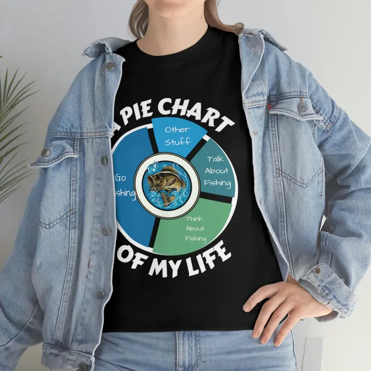 A PIE CHART OF MY LIFE - Unisex Heavy Cotton Tee