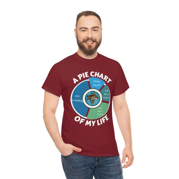 A PIE CHART OF MY LIFE - Unisex Heavy Cotton Tee