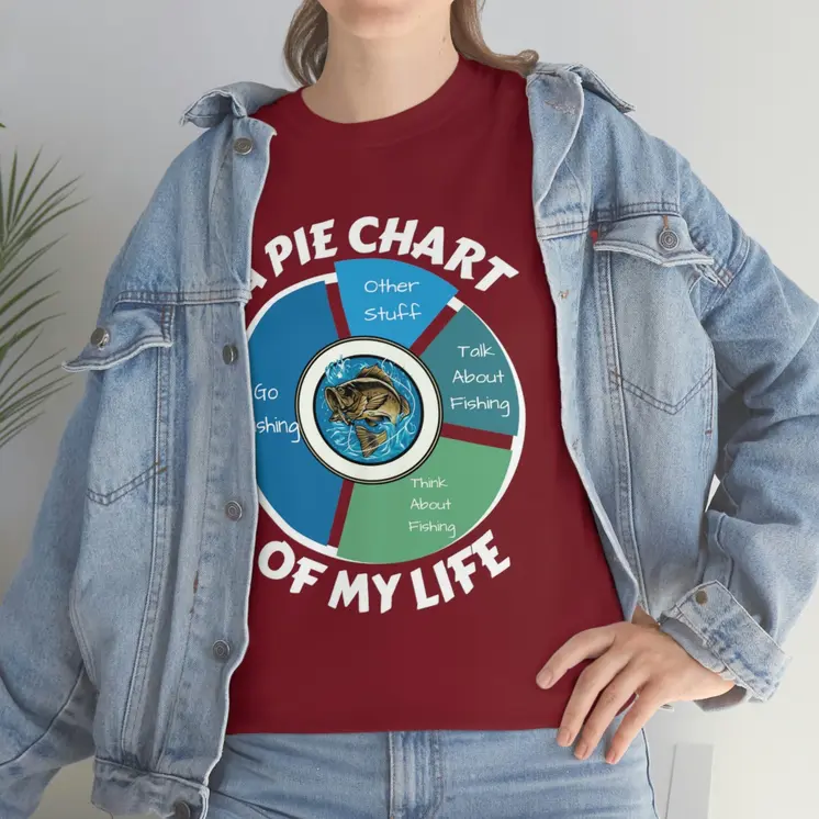 A PIE CHART OF MY LIFE - Unisex Heavy Cotton Tee
