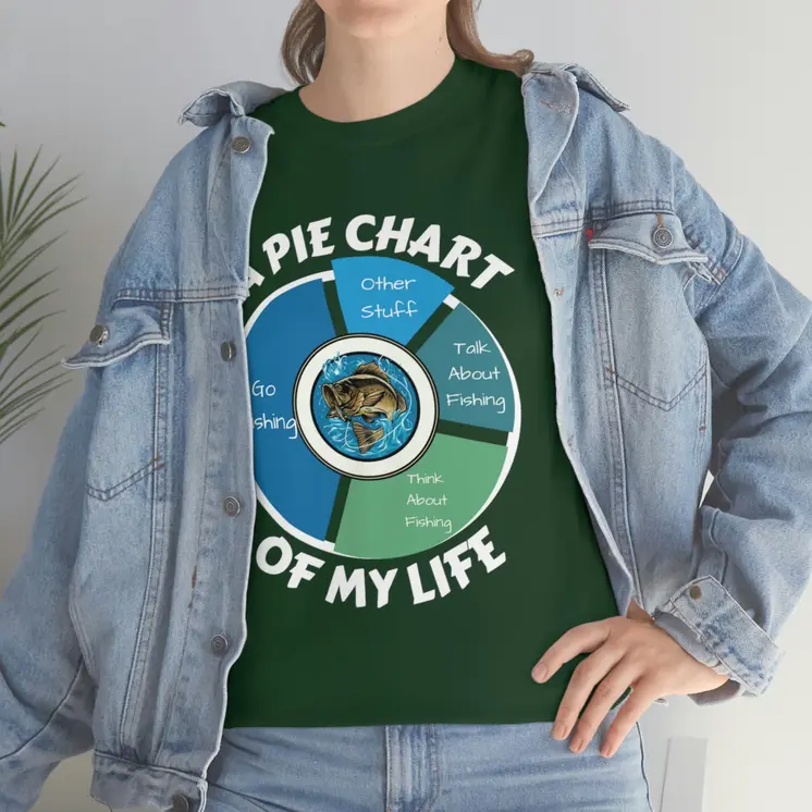 A PIE CHART OF MY LIFE - Unisex Heavy Cotton Tee