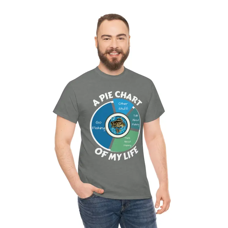 A PIE CHART OF MY LIFE - Unisex Heavy Cotton Tee