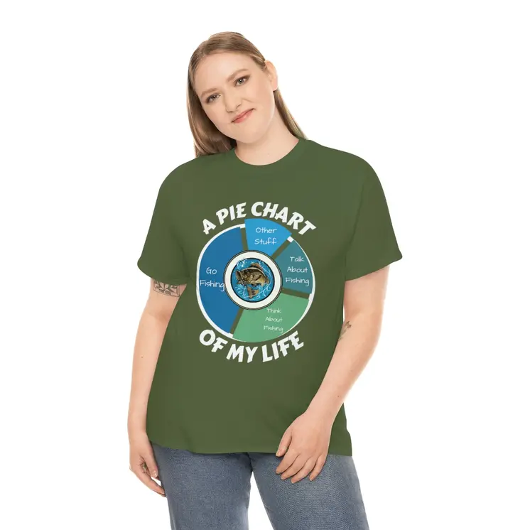 A PIE CHART OF MY LIFE - Unisex Heavy Cotton Tee