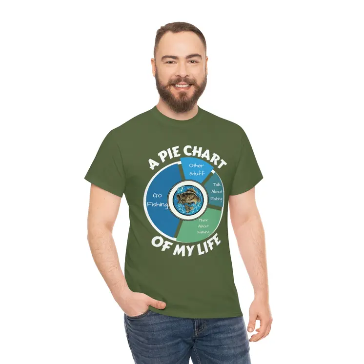 A PIE CHART OF MY LIFE - Unisex Heavy Cotton Tee