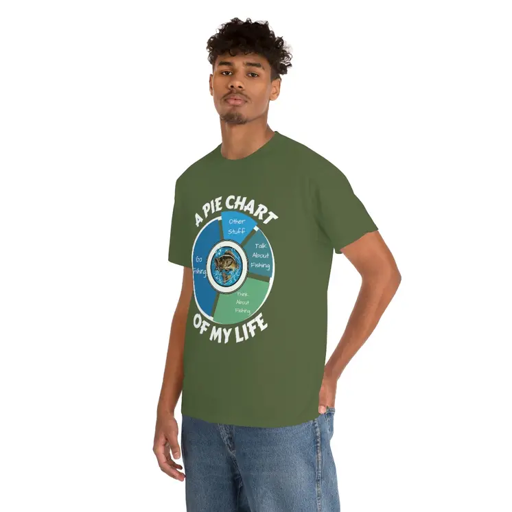 A PIE CHART OF MY LIFE - Unisex Heavy Cotton Tee
