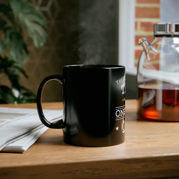 There's Always Time for one more Cast - 11oz Black Mug