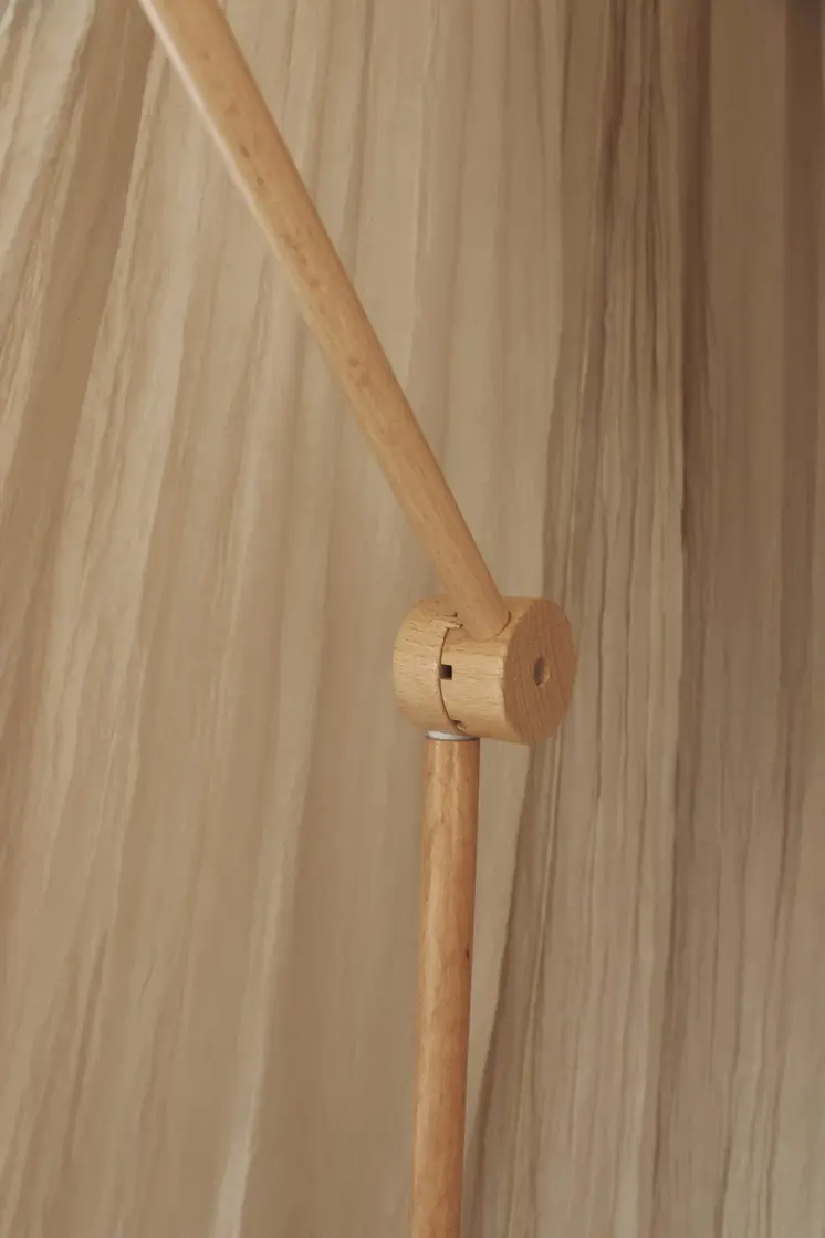 Wooden baby mobile arm