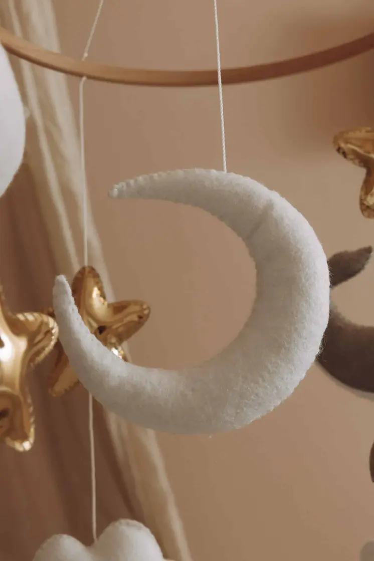 Handmade Little Whales baby mobile