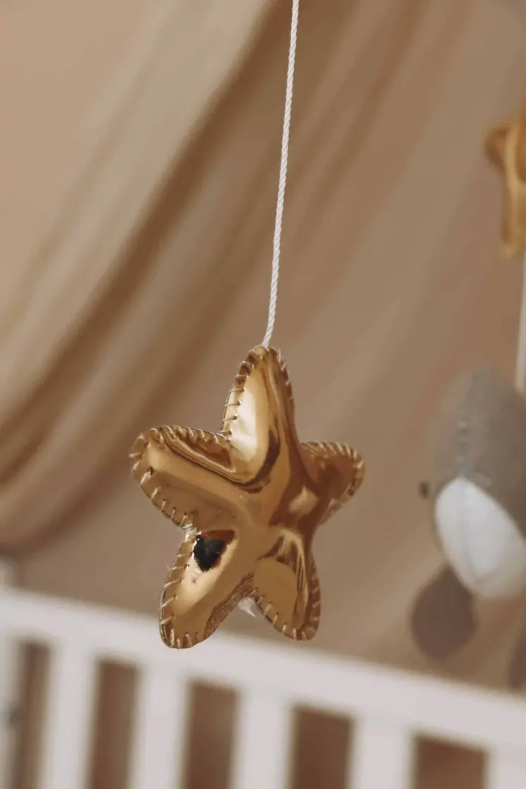 Handmade Little Whales baby mobile