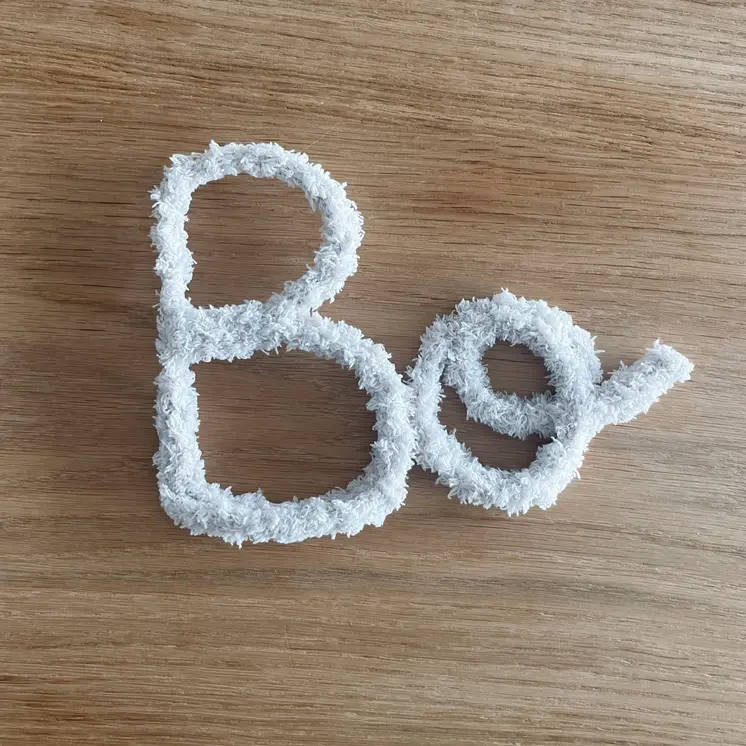 Personalised bouclé name