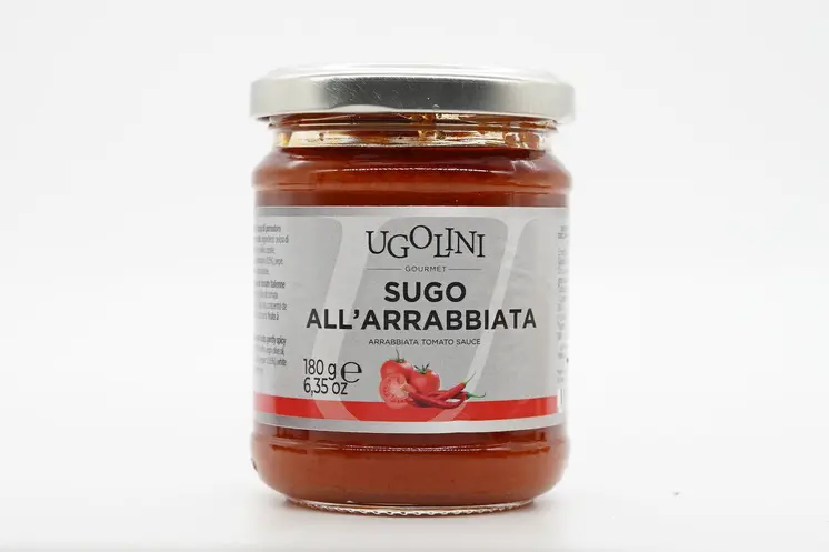 Sugo all'arrabbiata, salsa di polpa di pomodoro senza glutine 180 gr