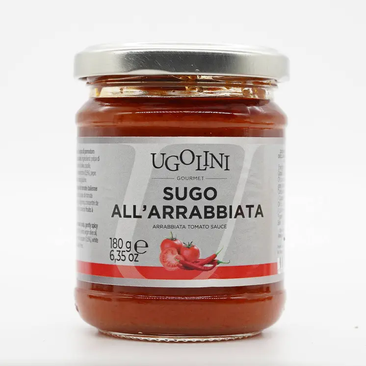 Sugo all'arrabbiata, salsa di polpa di pomodoro senza glutine 180 gr