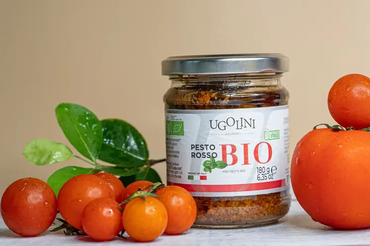 Pesto rosso bio senza glutine 180 gr