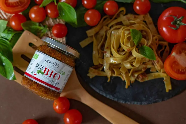 Pesto rosso bio senza glutine 180 gr