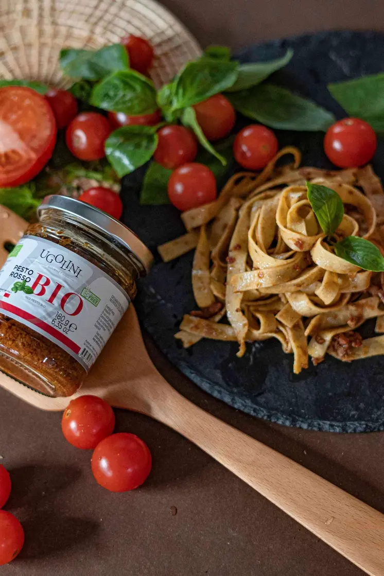 Pesto rosso bio senza glutine 180 gr