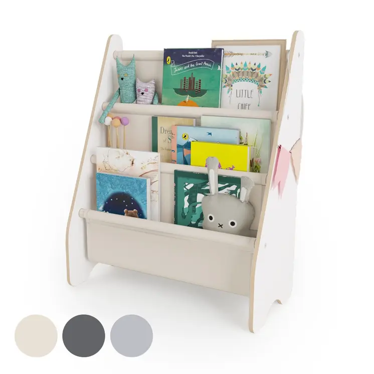 MAMOI® Bücherregal für kinder, Bücherkiste für kinderzimmer, Book shelf, Buchregal, Wandregal kinderregal, Kinderbücherregal, Bücherbank aus Yarnwood, Kindermöbel für kleines kind montessori