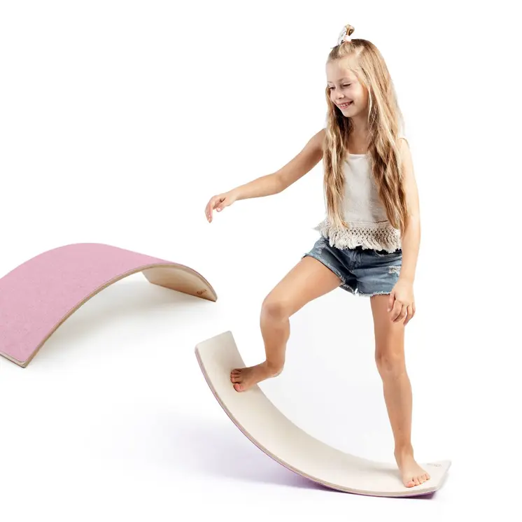 MAMOI® Planche equilibre pour enfant, Balance board, Planches d'équilibre, Jeu équilibre de proprioception en bois, Jeux motricité montessori 1 an 2/3 ans