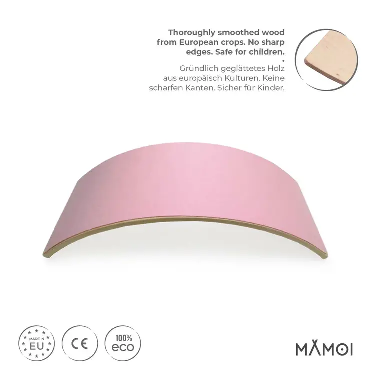 MAMOI® Planche equilibre pour enfant, Balance board, Planches d'équilibre, Jeu équilibre de proprioception en bois, Jeux motricité montessori 1 an 2/3 ans