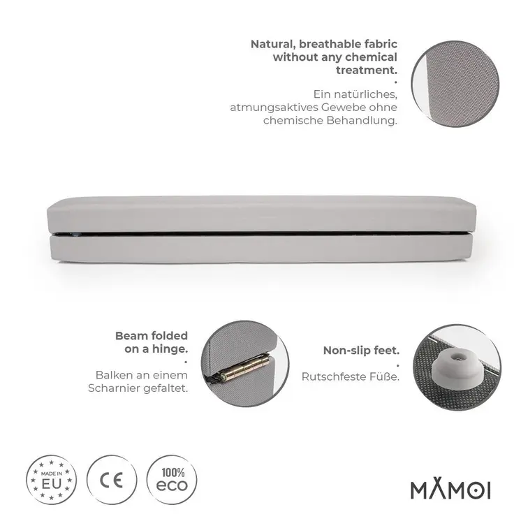 MAMOI® Schwebebalken für zuhause, Balancierbalken für kinder, Balken turnen klappbar, Turngeräte indoor, Balancieren und Turnbalken, Gymnastic bar